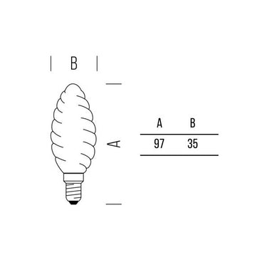 Tortiglione Stick 806lm 6,5W E14 CW FR Shot Lampadine e moduli led